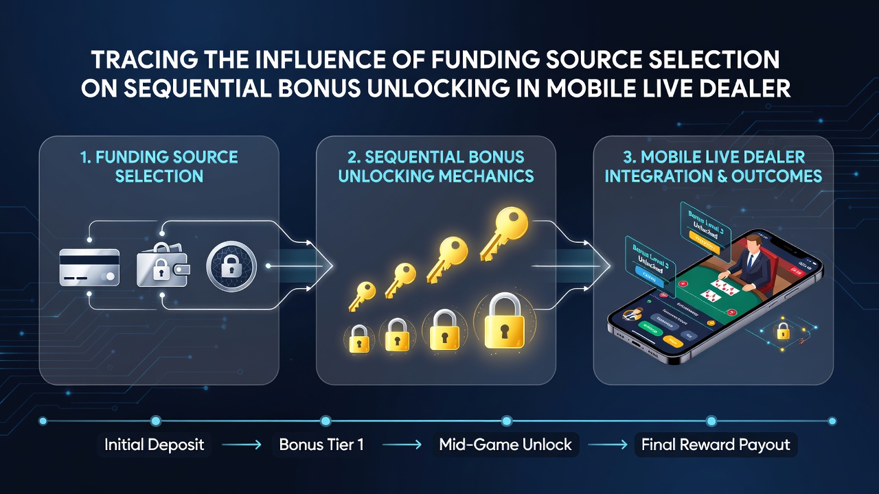 Diagramm zur Verknüpfung von Zahlungsmethoden mit Bonusprogression in Live-Dealer-Sessions